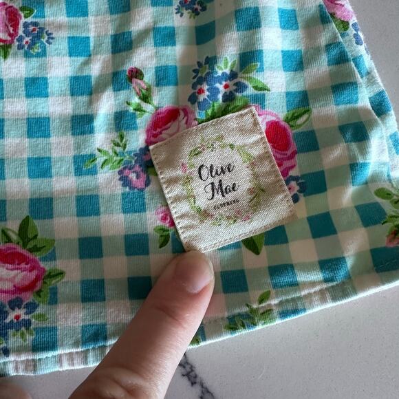 Olivia Mae Reversible Skirt Size 7/8 - Gingham & Floral - Picture 7 of 8